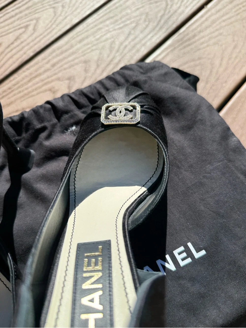 CHANEL classic satin